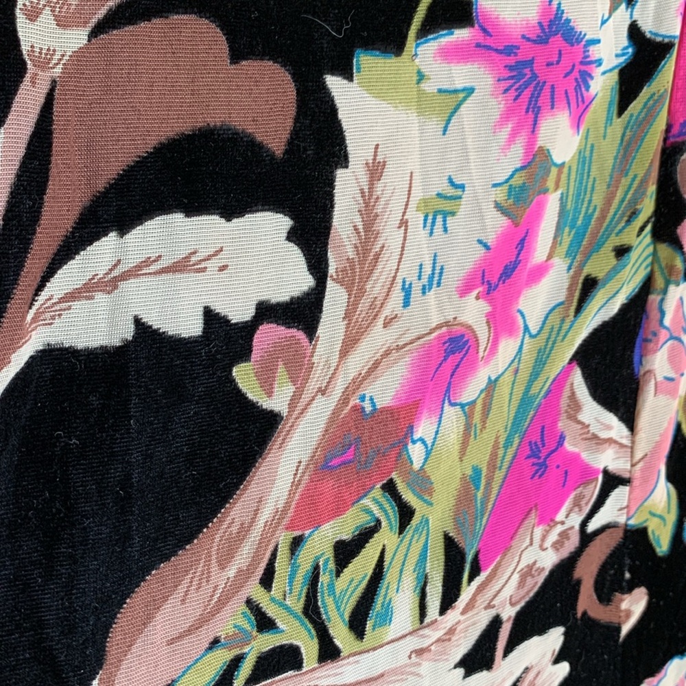 Current Mood Black Floral Maxi Skirt with Pink & Purple Accents - Picture 5 of 7